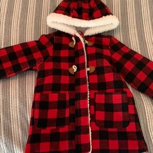 Girls Great Condition Buffalo Check Coat